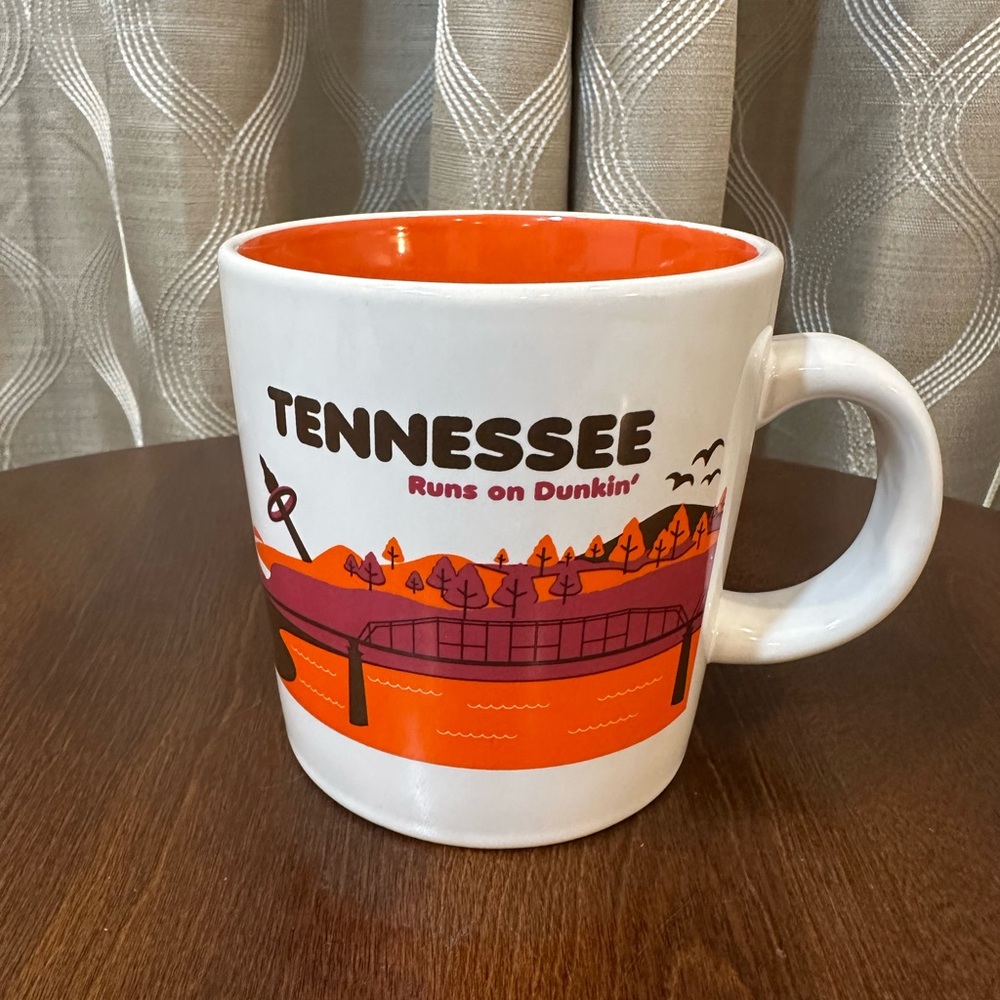 Limited edition Dunkin' Donuts "Tennessee Runs on Dunkin'' coffee mug.